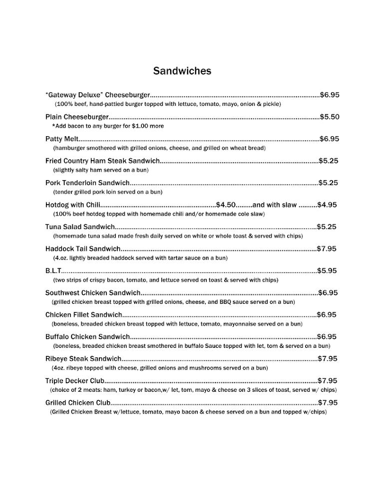 Gateway Restaurant Menu image 3